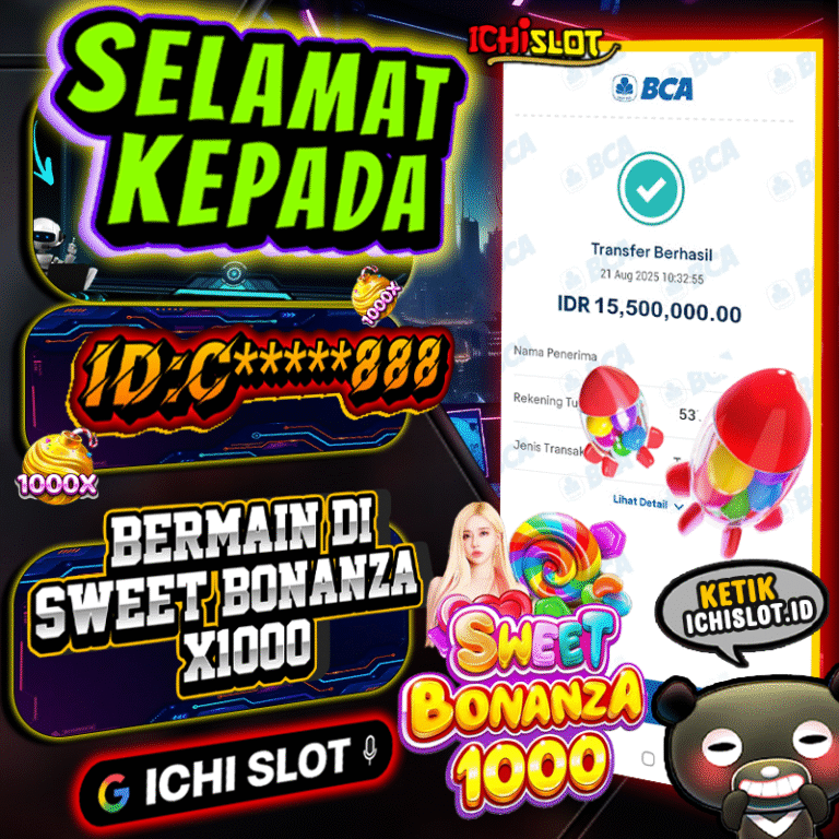 ICHISLOT JACKPOT SWEET BONANZA X1000 Rp.15.500.000,- LUNAS
